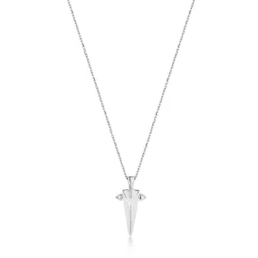 Ania Haie Silver Geometric Point Pendant Necklace