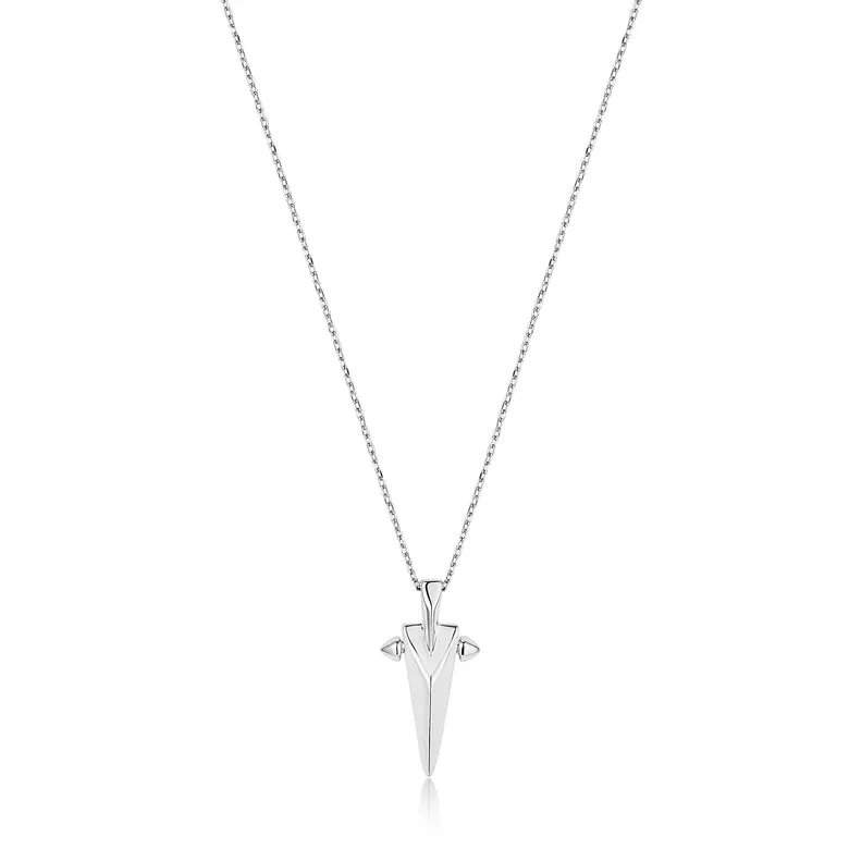 Ania Haie Silver Geometric Point Pendant Necklace