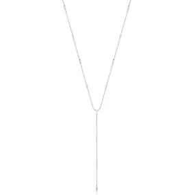 Ania Haie Silver Sparkle Point Y Necklace