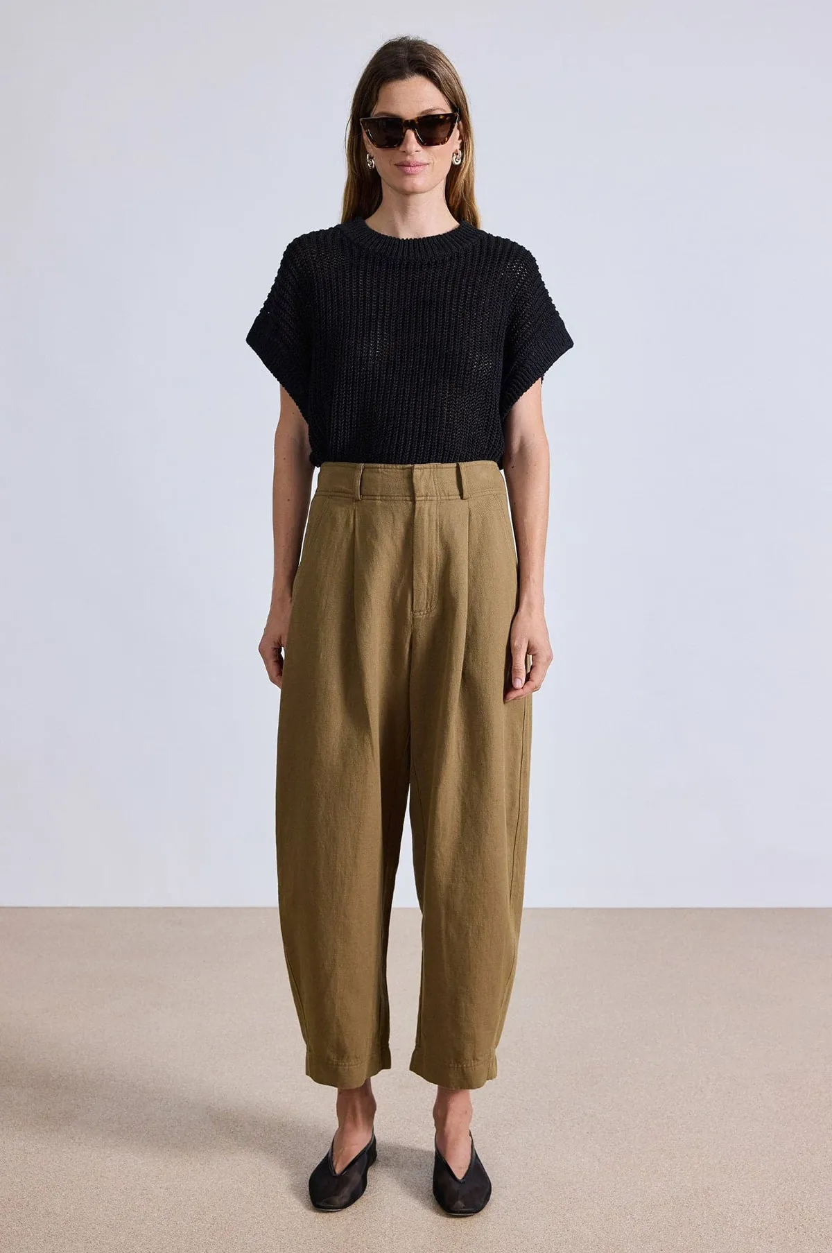 Bari Crop Trouser Toffee