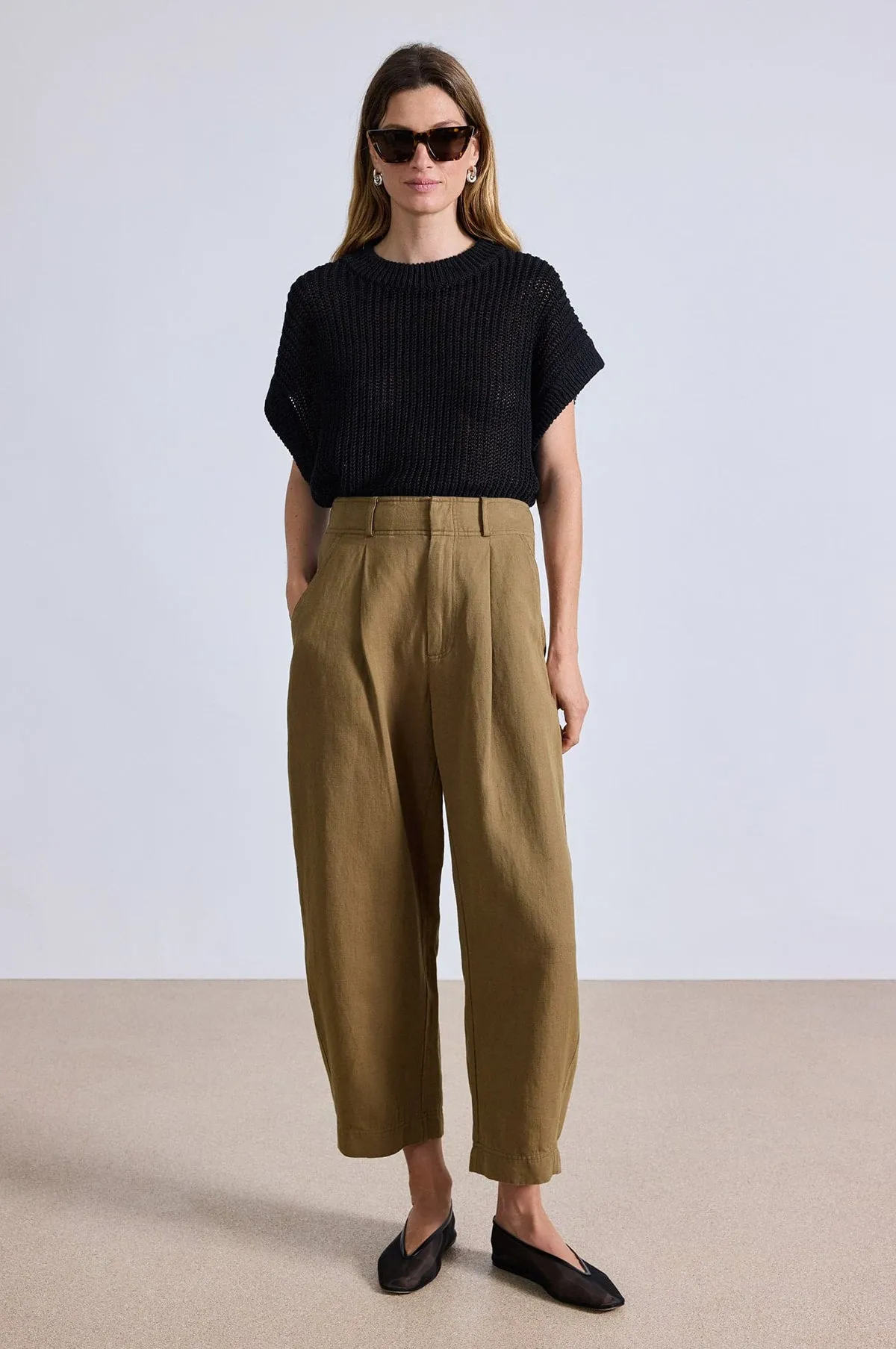 Bari Crop Trouser Toffee