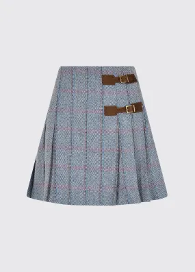 Blossom Tweed Skirt - Denim Haze