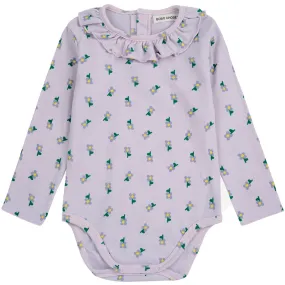 Bobo Choses Lavender Pansy Flower Ruffle Body