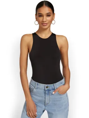 Body Contour Sleeveless Crewneck Bodysuit