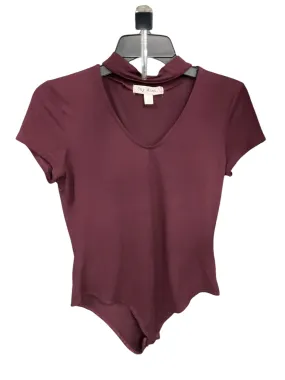 Bodysuit By Say What In Maroon, Size: M