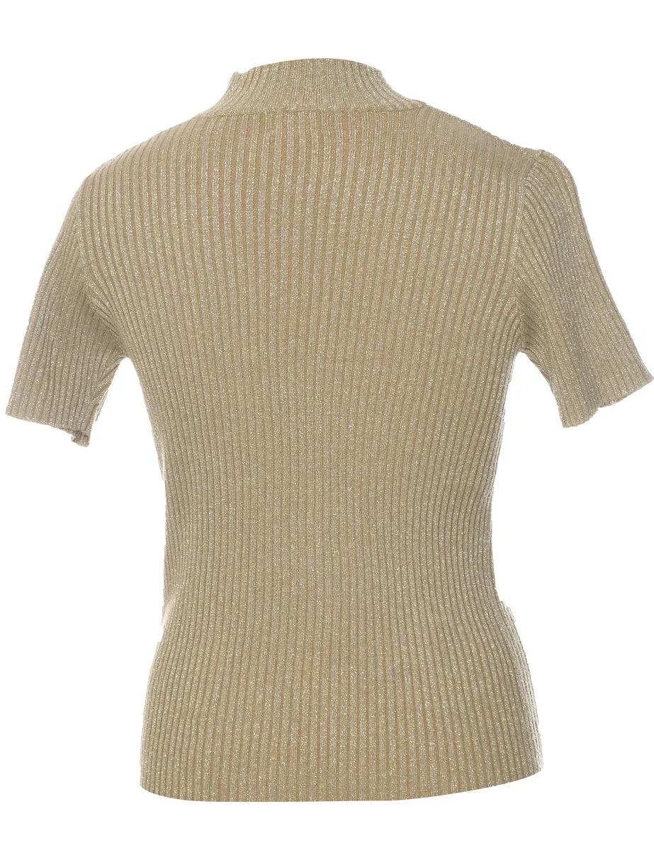 Braemar Lurex Thread Pattern Jumper - M