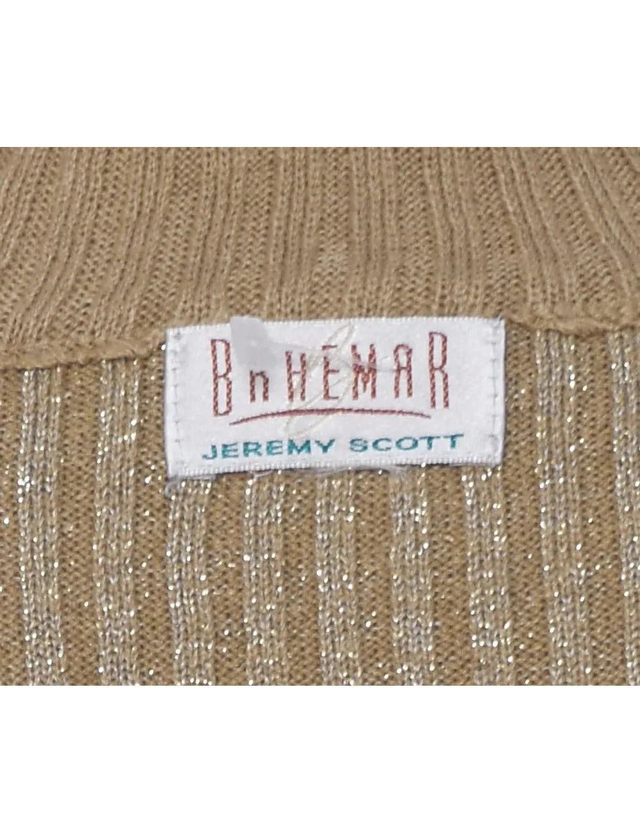 Braemar Lurex Thread Pattern Jumper - M