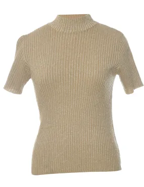 Braemar Lurex Thread Pattern Jumper - M