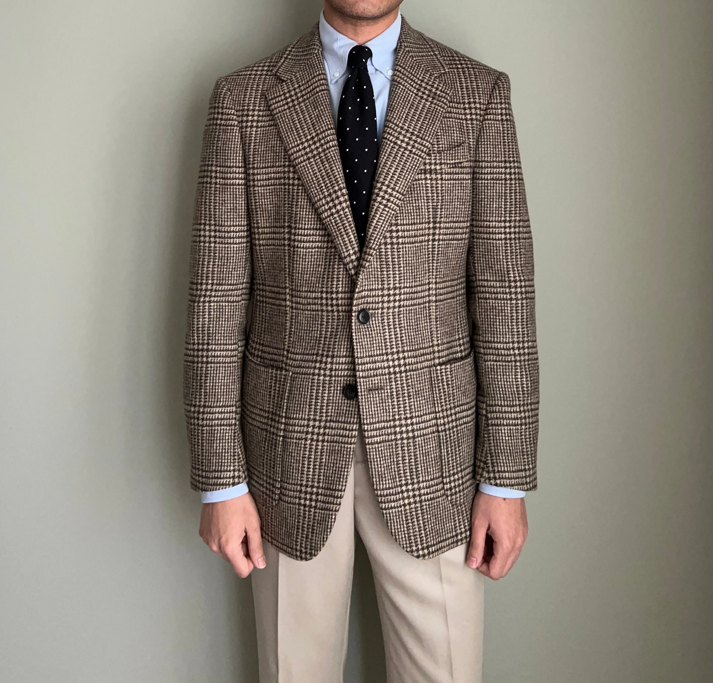 BRITISH WOOL TWEED BLAZER - A.MOON