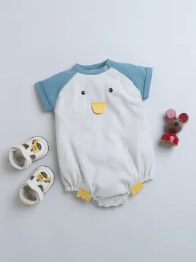 Bunny Printed Bodysuit For Unisex Baby.