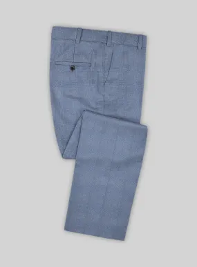 Caccioppoli Sun Dream Ange Blue Wool Silk Pants