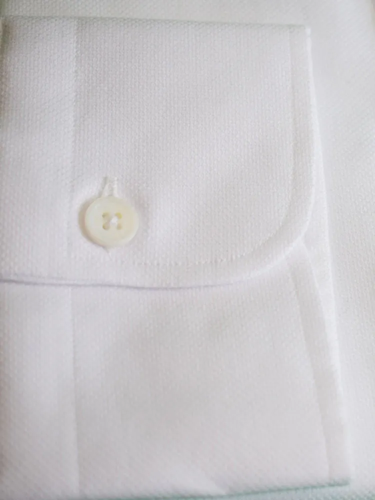 Canclini White Band Collar Shirt