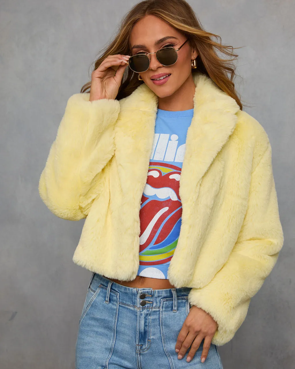 Chasing Sunshine Faux Fur Coat