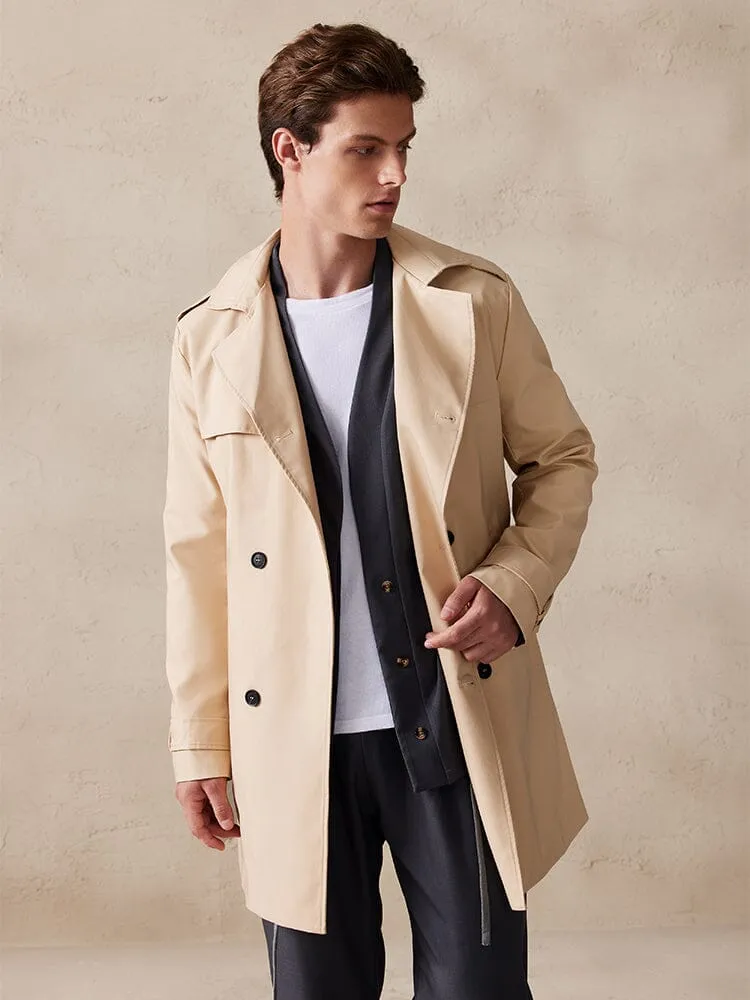 Classic Double-Breasted Trench Coat