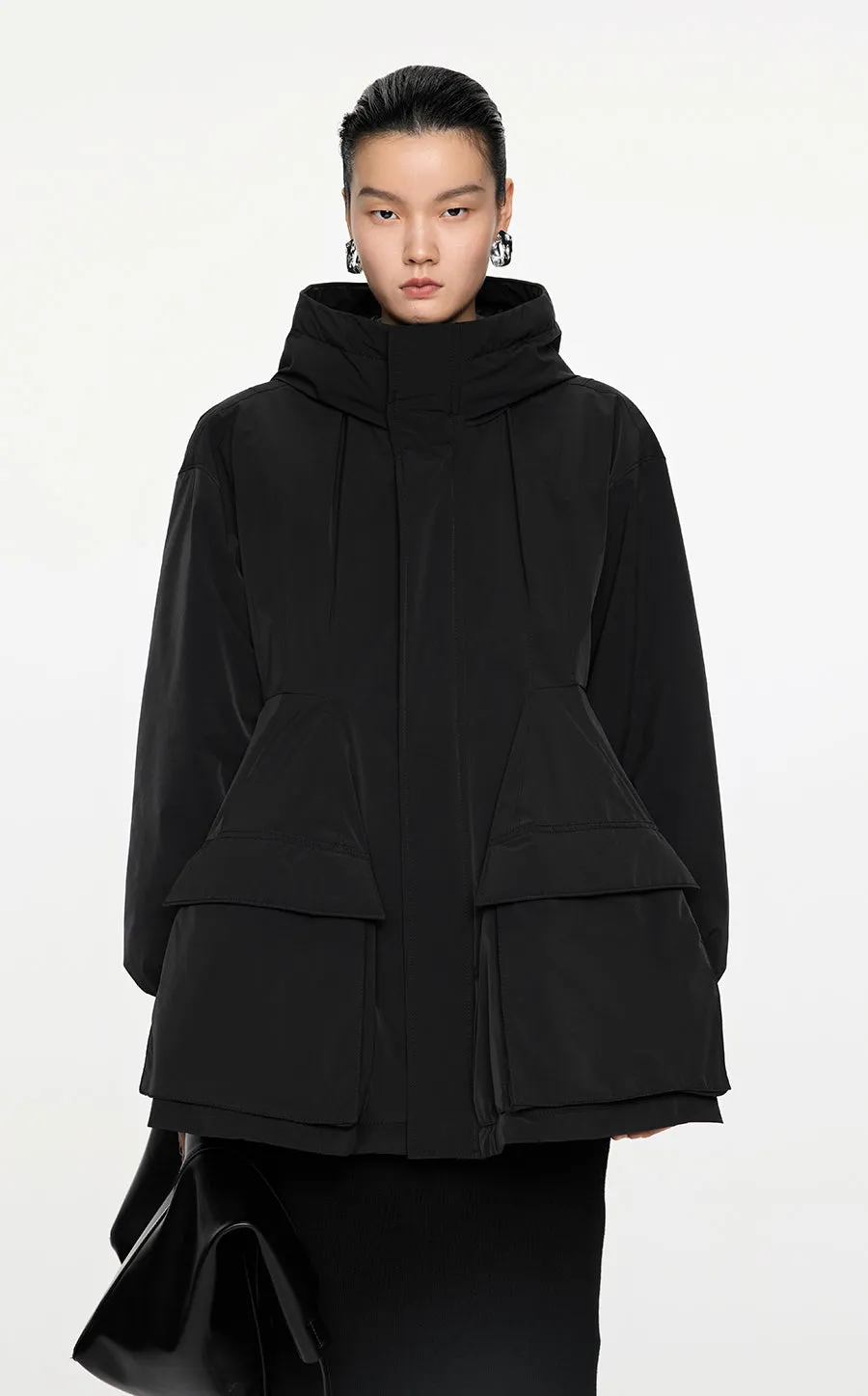 Coat / JNBY Windproof Hooded Down Coat