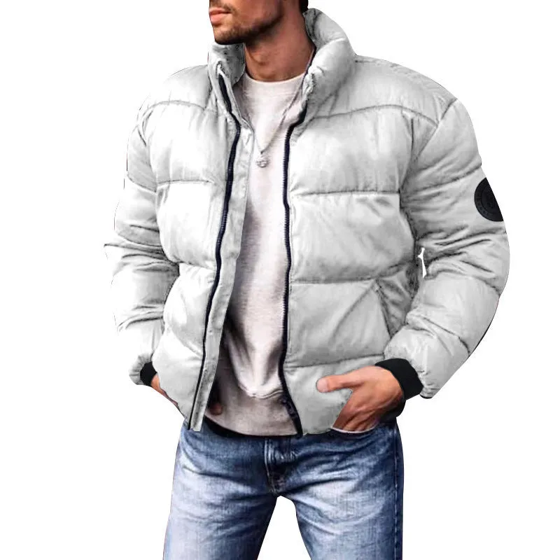 Coat Stand-up Collar Downcotton-padded Jacket Thickened Men's Cotton Jacket