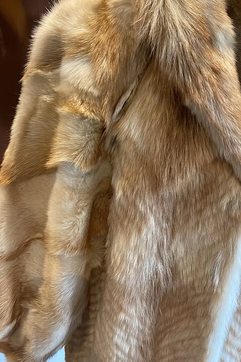 Cream Fox Fur Coat