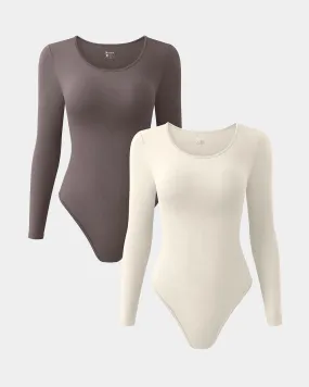 Crew neck Long Sleeve Bodysuit