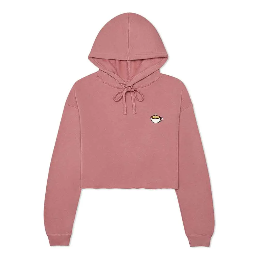 Dalix Cappuccino Cropped Hoodie