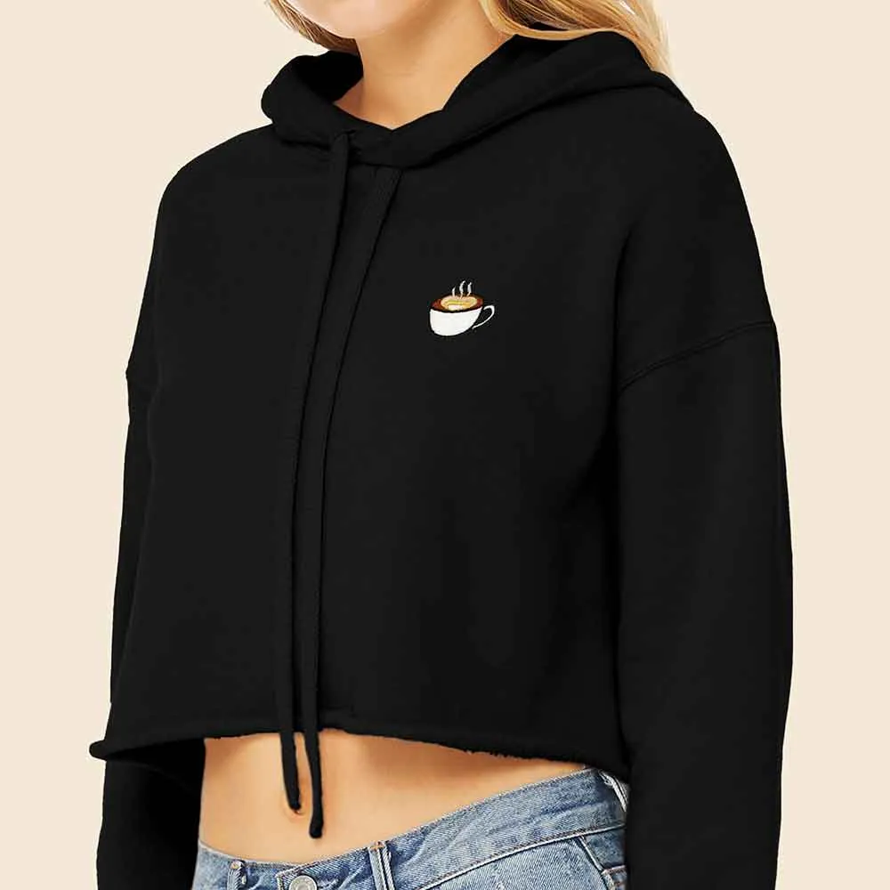 Dalix Cappuccino Cropped Hoodie