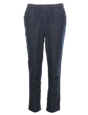 Dark Wash Casual Denim Trousers - W28 L28