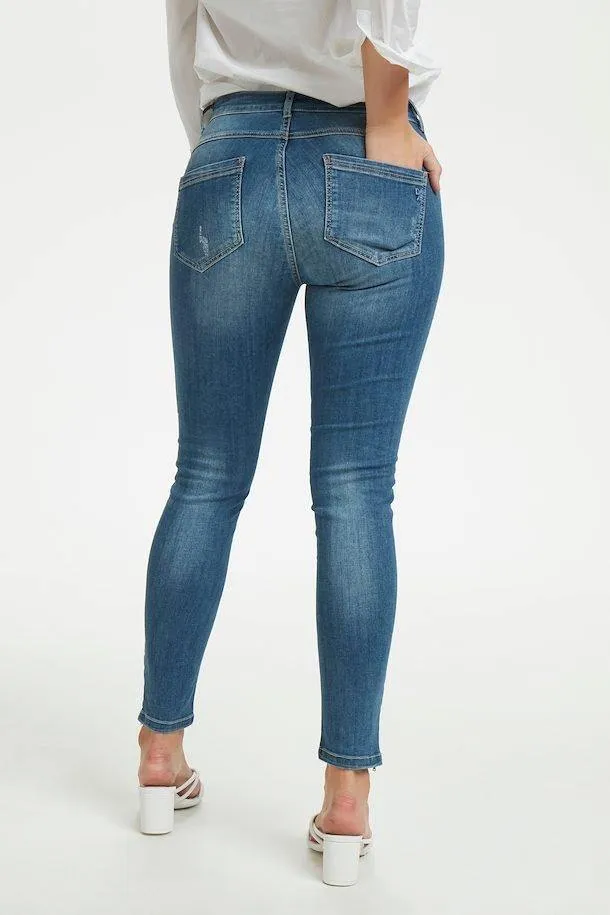 Denim Hunter 40 Celina - Mid slim jeans m. breaks