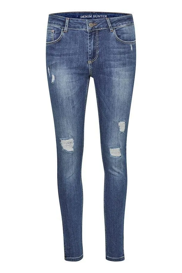 Denim Hunter 40 Celina - Mid slim jeans m. breaks