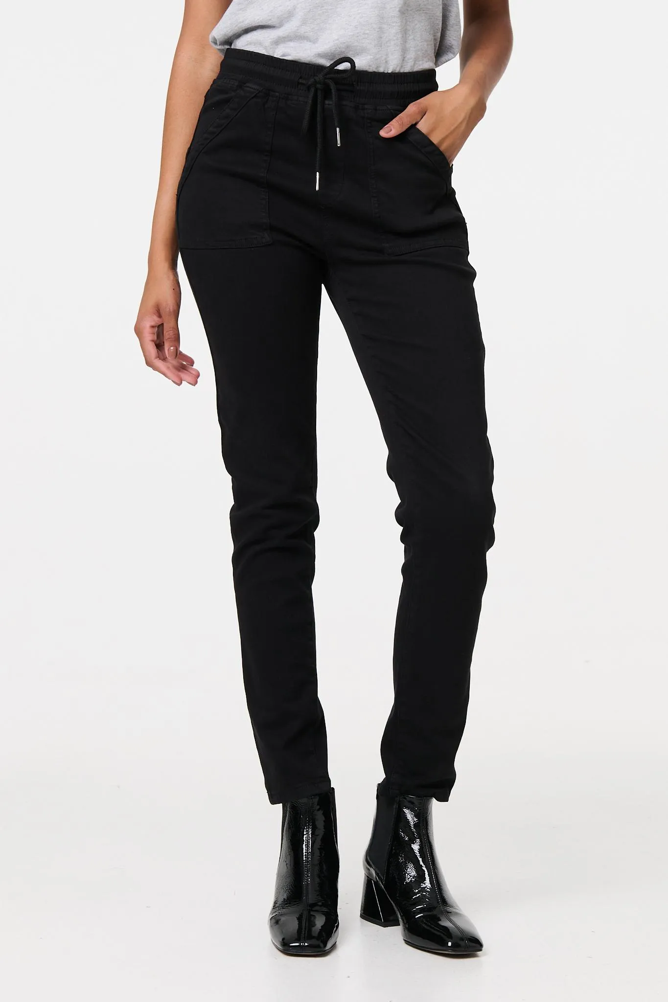 Denim Skinny Ankle Grazer Leggings