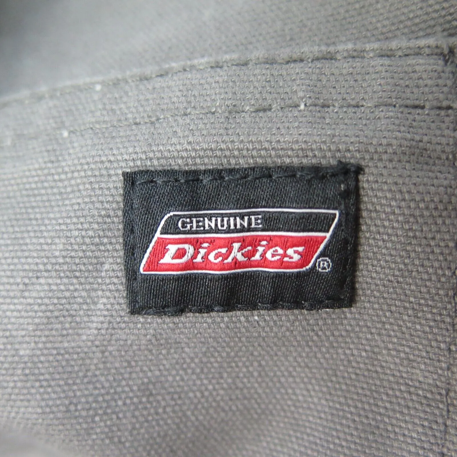 Dickies Pant Mens 40X30 Gray Straight Leg Chino Stretch Cotton Casual Workwear