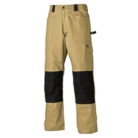 Dickies WD4930 Grafter Duo Tone Cordura Knee Pad Work Trousers Khaki