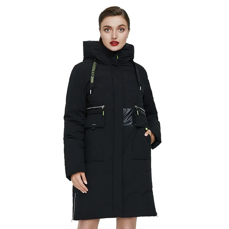 Double Breasted Women's Down Parka Coat