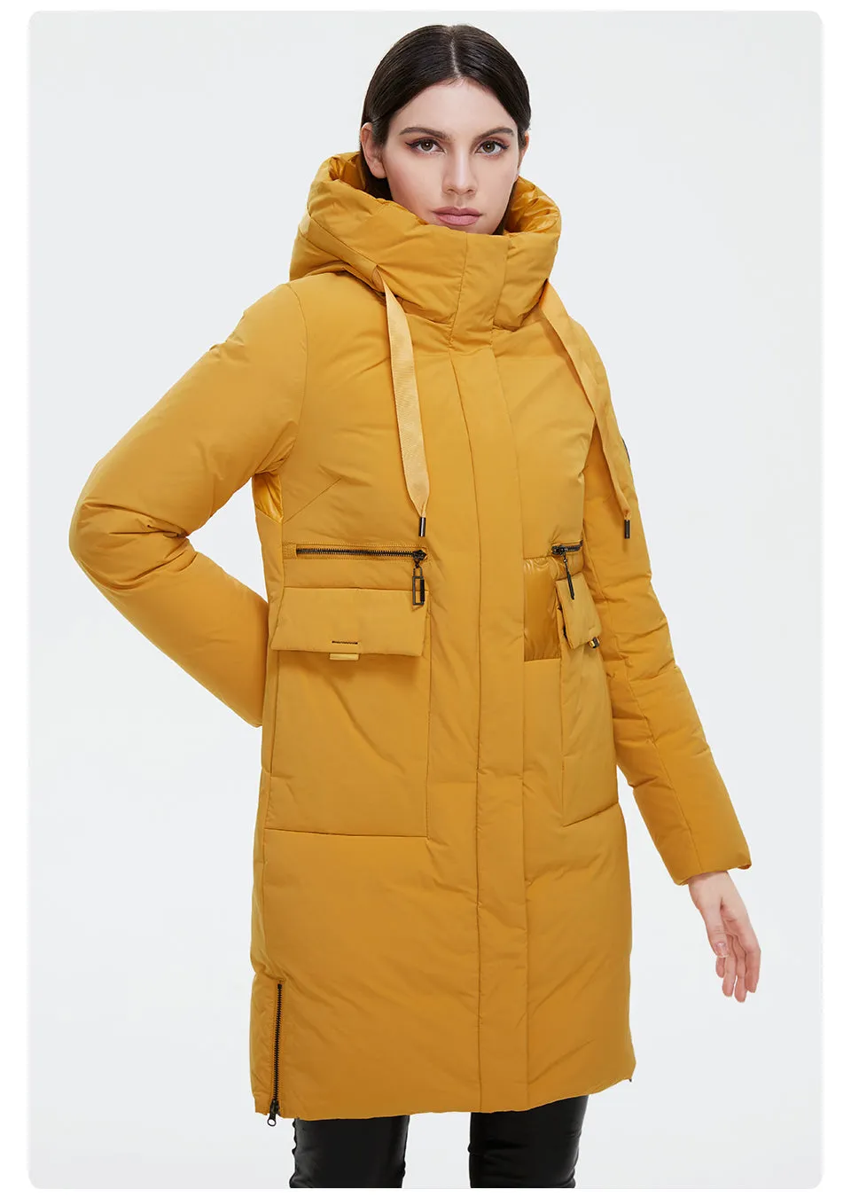 Double Breasted Women's Down Parka Coat