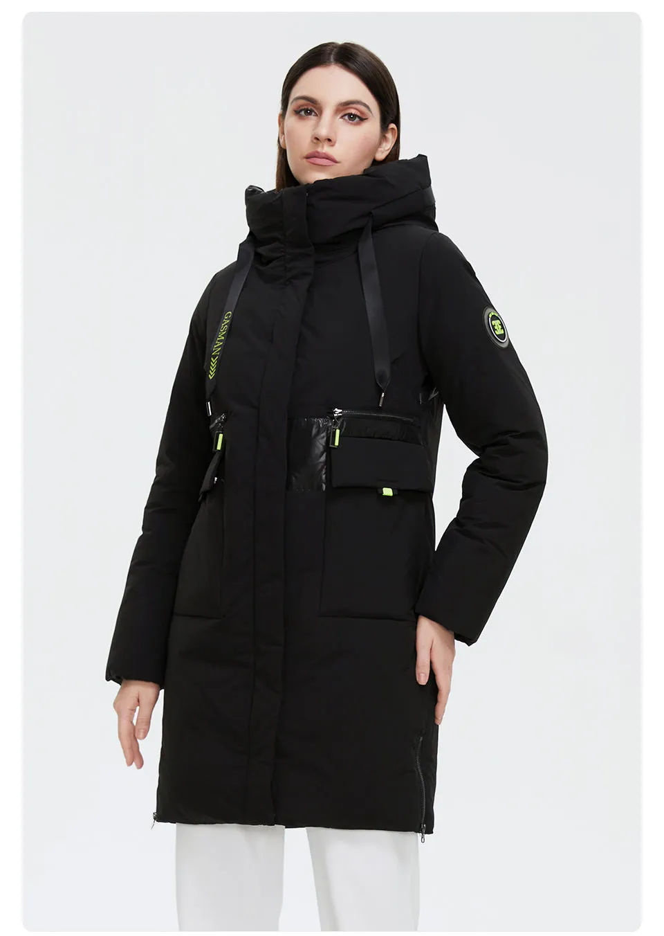 Double Breasted Women's Down Parka Coat