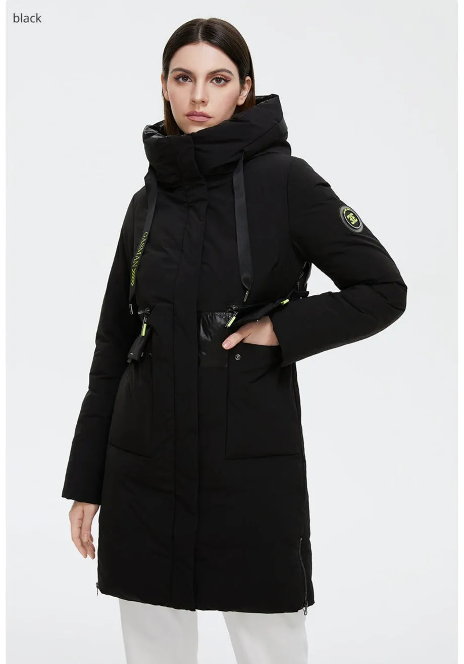 Double Breasted Women's Down Parka Coat