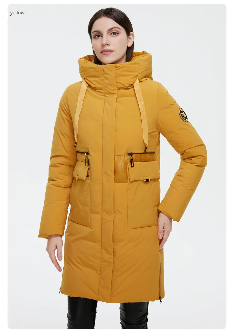 Double Breasted Women's Down Parka Coat