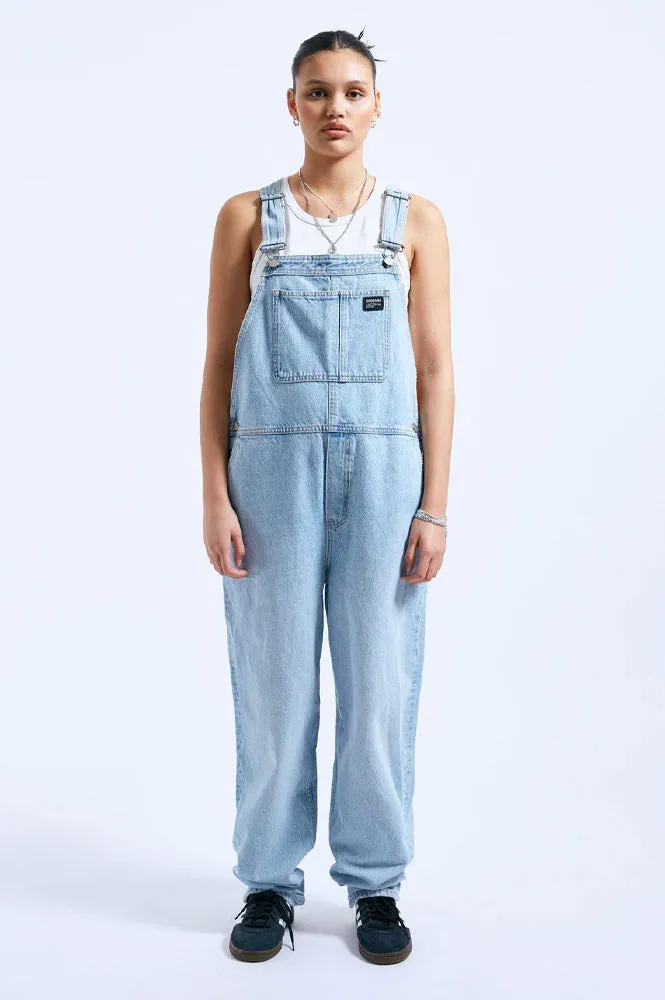 Dr Denim Lydia Stream Light Worn Dungarees