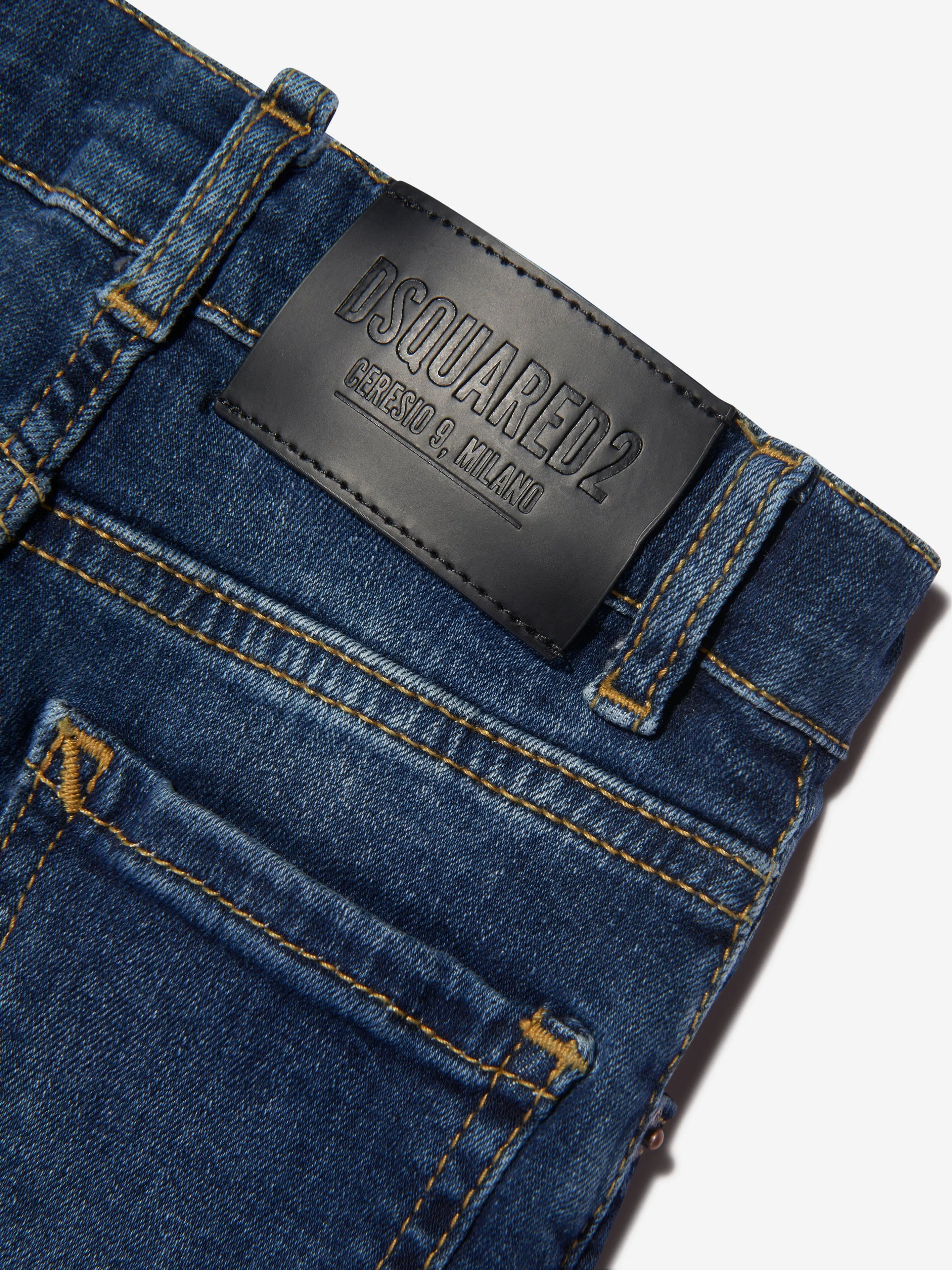 Dsquared2 Baby Denim Jeans In Blue