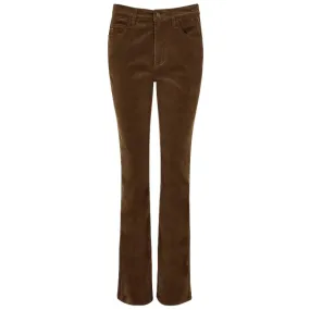 Dubarry Elderflower Ladies Stretch Pincord Bootleg Jeans - Mocha