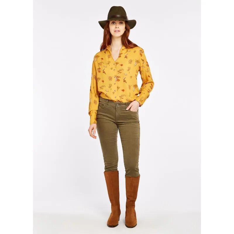 Dubarry Honeysuckle Ladies Stretch Pincord Jeans - Dusky Green