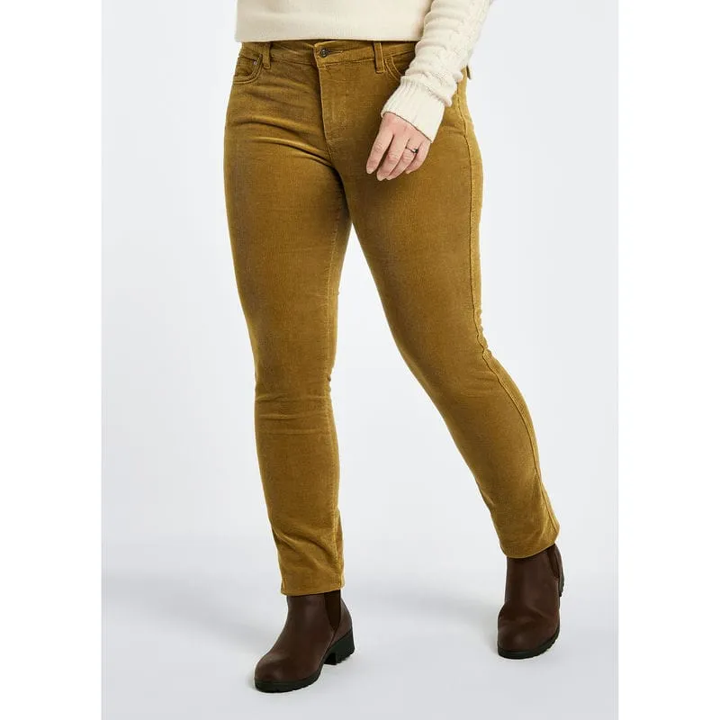 Dubarry Honeysuckle Ladies Stretch Pincord Jeans - Harvest Gold