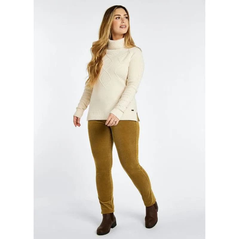 Dubarry Honeysuckle Ladies Stretch Pincord Jeans - Harvest Gold