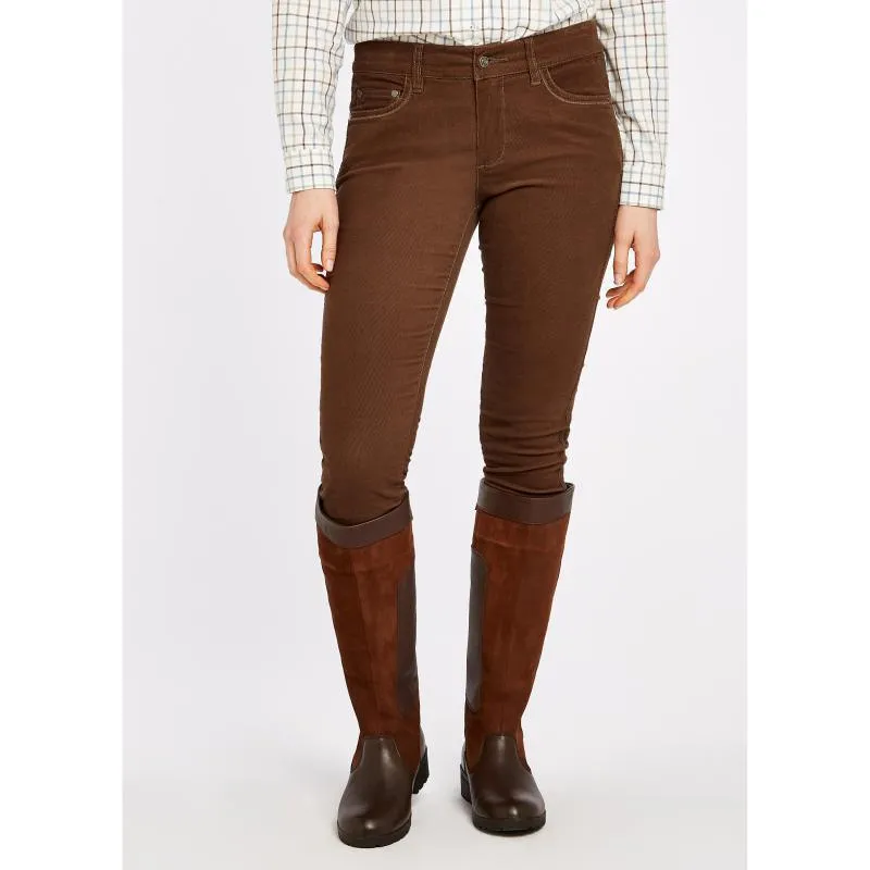 Dubarry Honeysuckle Ladies Stretch Pincord Jeans - Mocha