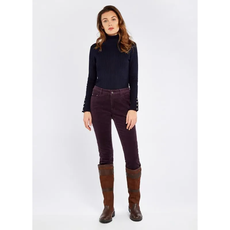 Dubarry Honeysuckle Ladies Stretch Pincord Jeans - Plum