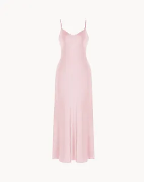 Essentials Satin Cowl-Neck Slip Dress