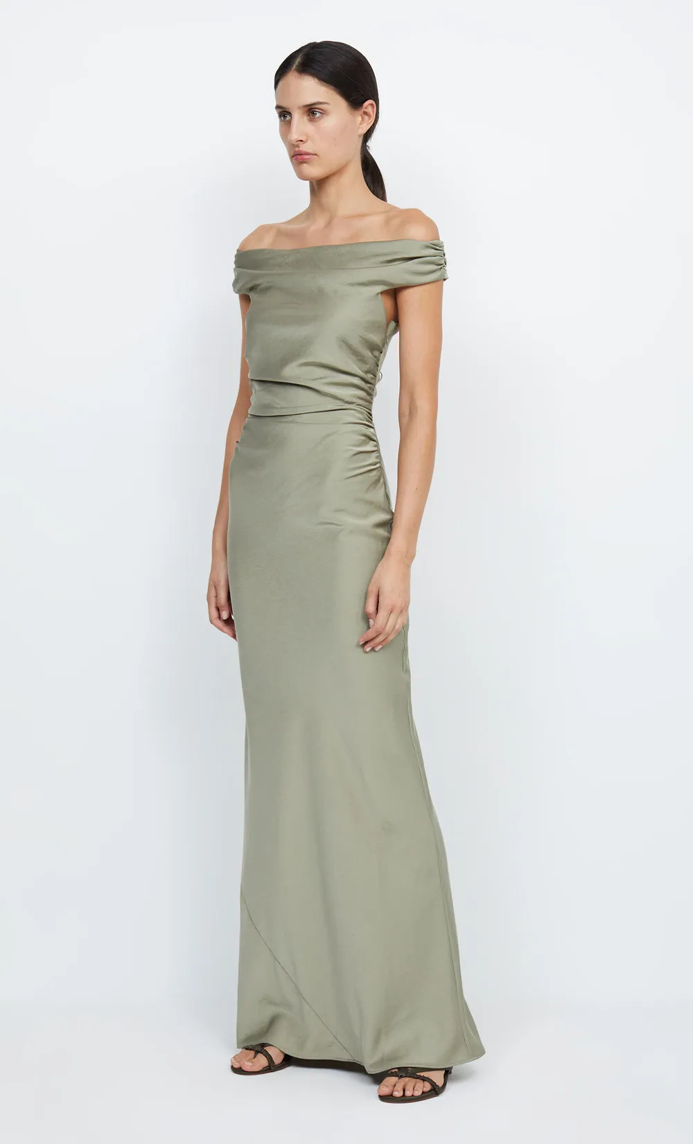 ETERNITY OFF SHOULDER MAXI - SAGE