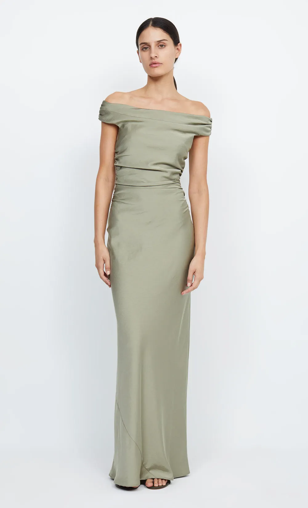 ETERNITY OFF SHOULDER MAXI - SAGE