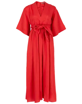 Ferres Cap Sleeve Wrap Dress