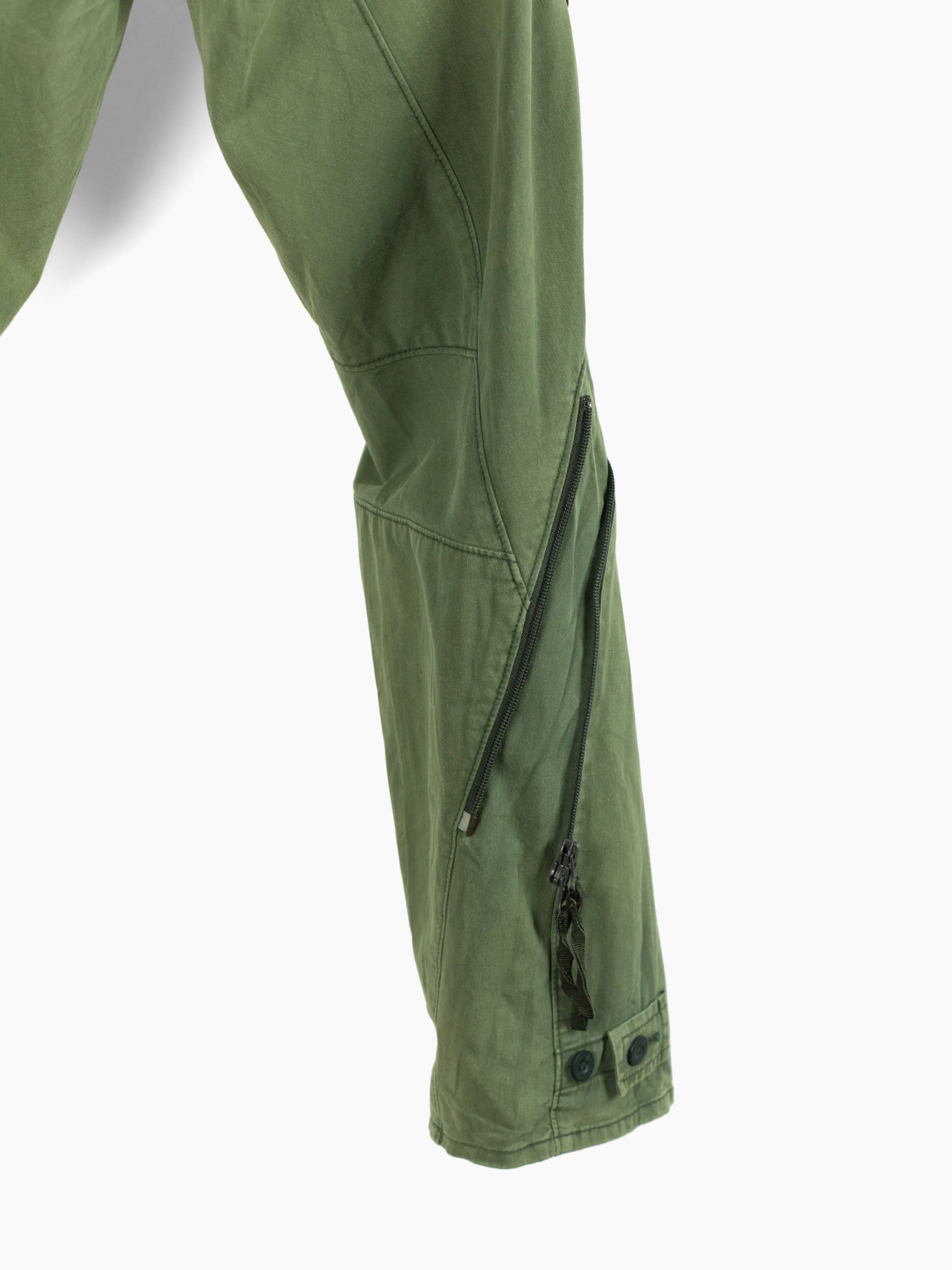 Final Home 90s Olive Zippered Moto Bondage Pant