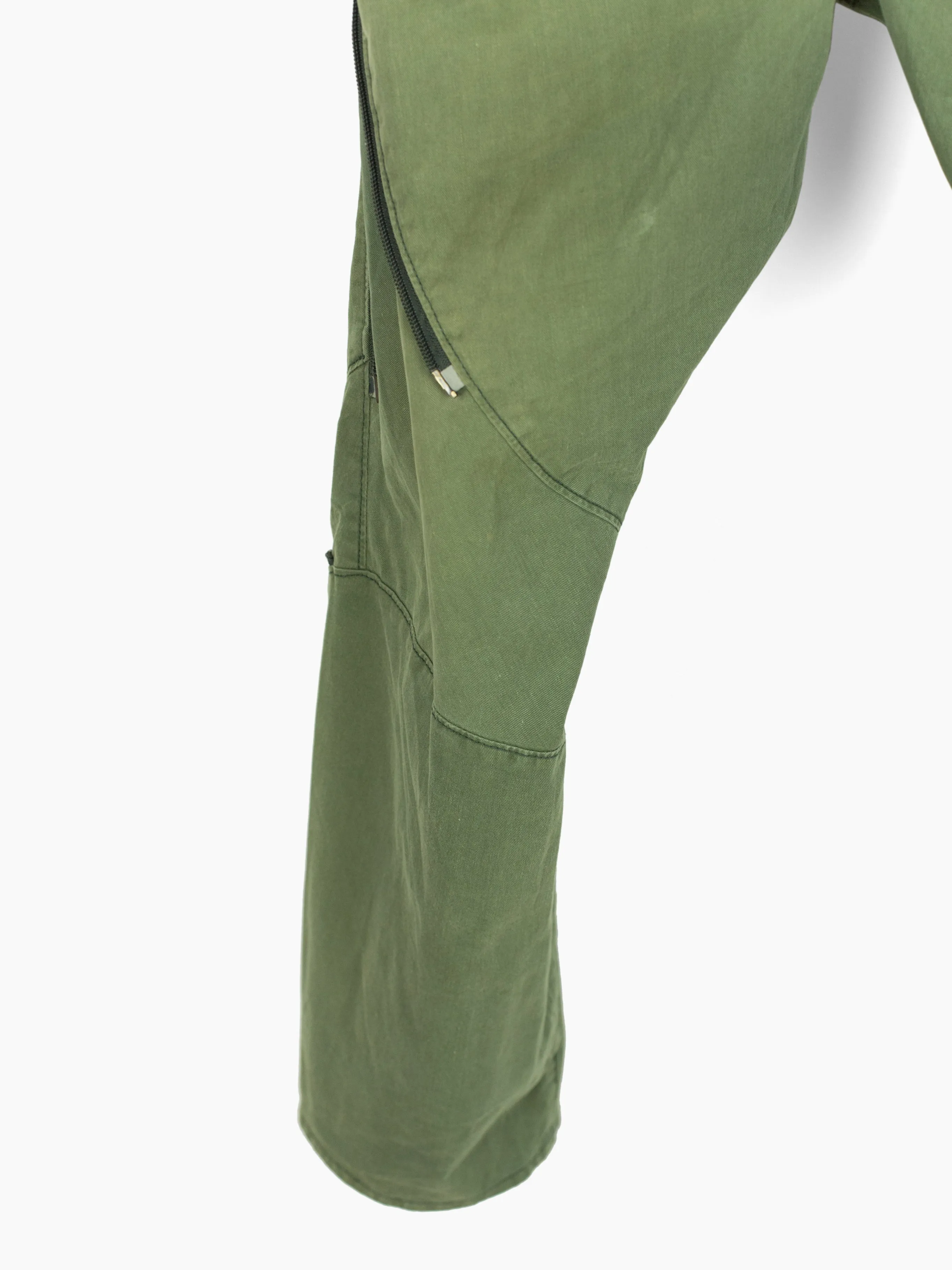 Final Home 90s Olive Zippered Moto Bondage Pant