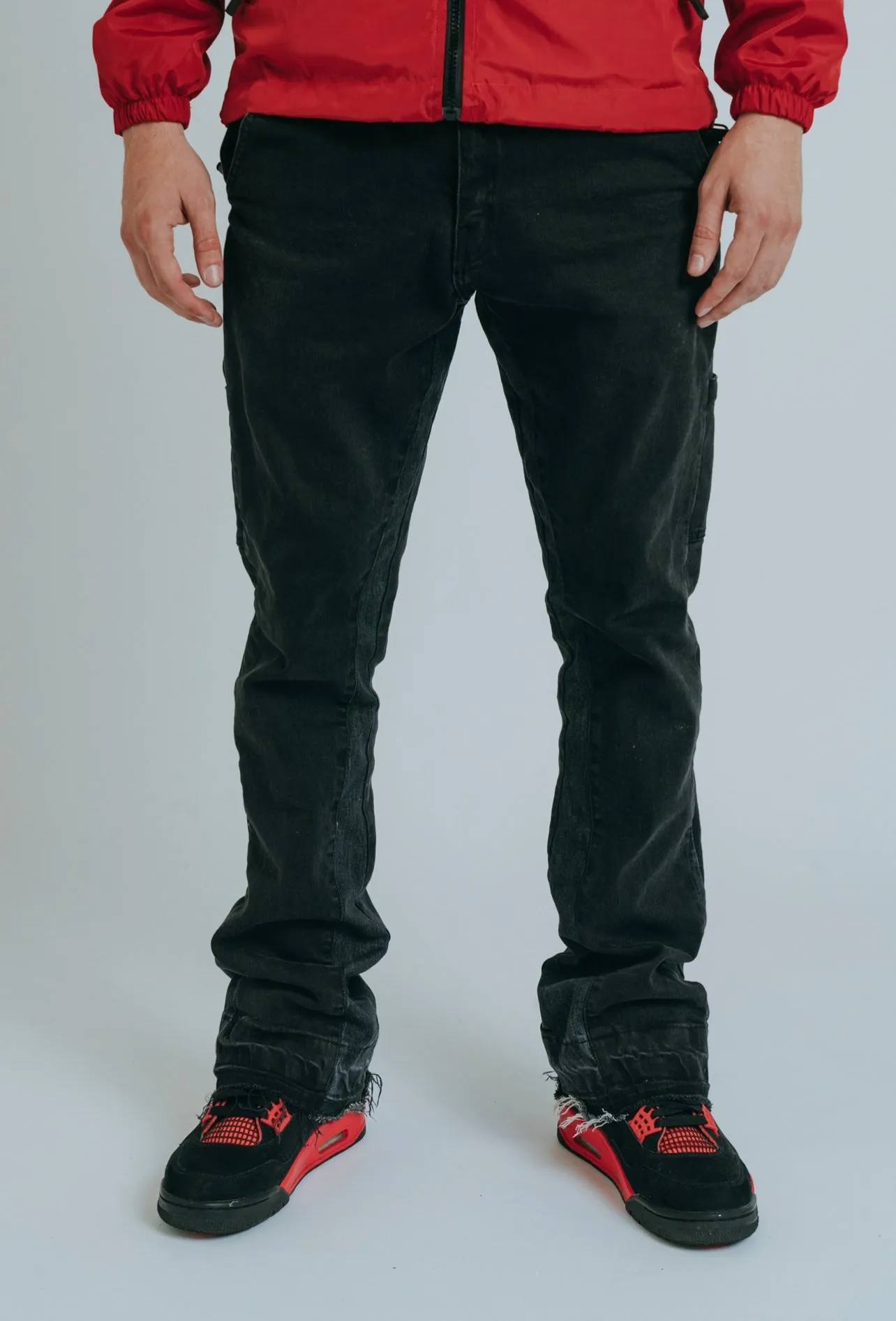 FLARE DENIM - WASHED BLACK